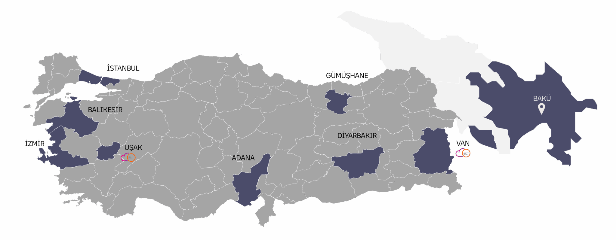 TP Kampüslerimiz Haritası
